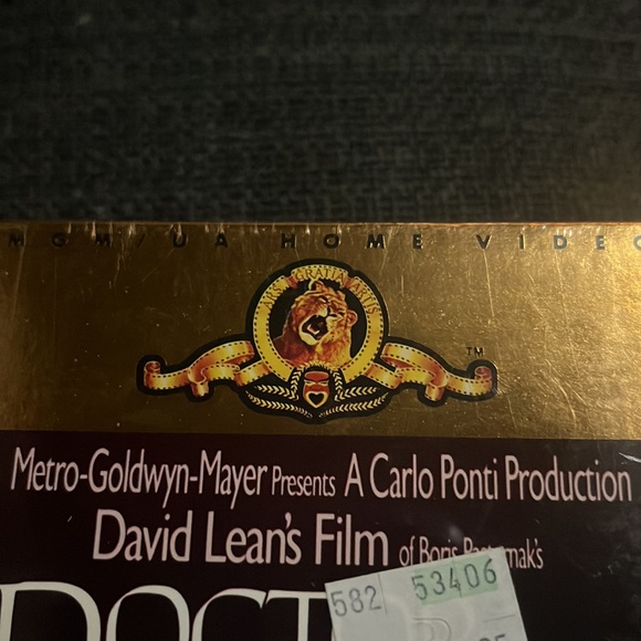 NEW SEALED Doctor Zhivago VHS, 2-Tape Set 1988 Omar Shariff Julie Christie - Picture 3 of 10